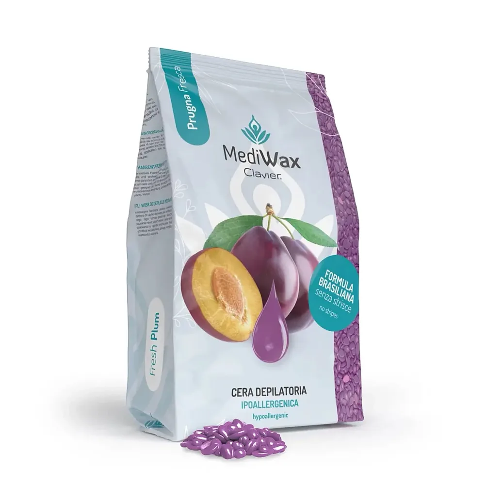Воск для депиляции Clavier MediWax Fresh Plum в дропсах, для тела, 1 кг