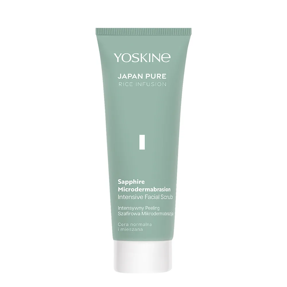 Микропилинг для лица Yoskine Japan Pure Rice Infusion сапфировый, отшелушивающий, 75 мл