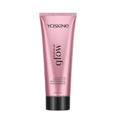 Бальзам для тела Yoskine Natural Glow oil-in-cream питательный увлажняющий, для сухой кожи, 200 мл