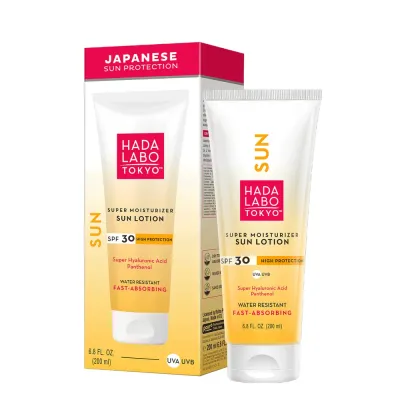 Эмульсия солнцезащитная Hada Labo Tokyo Sun Lotion SPF30 водостойкая для лица и тела, 200 мл