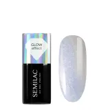 Гель-лак для ногтей Semilac Milky Blue Glow 986 молочно-голубой с шиммером, UV/LED, 7 мл — фото 1