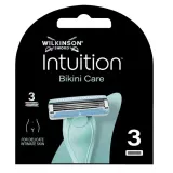 Сменные кассеты для бритвы Wilkinson Intuition Bikini Care 3 лезвия, увлажняющая полоска с алоэ, 3 шт — фото 1