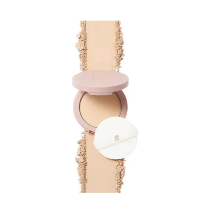 Пудра для лица Roger Publishing Magic powdeRP 3 в 1 компактная, фиксирующая макияж, оттенок Almond Bisquit 02, 8 г