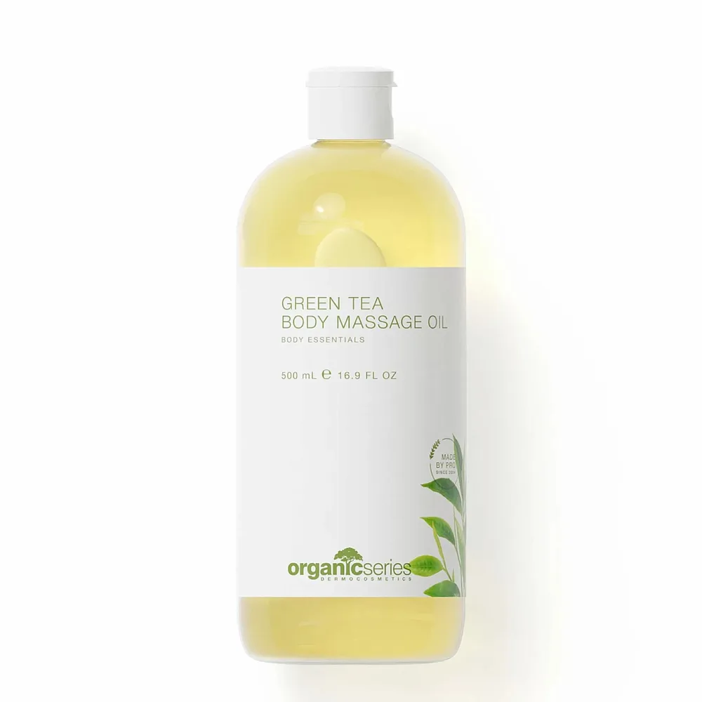 Масло для массажа тела Organic Series Green Tea с ароматом зелёного чая, растительная база, 500 мл
