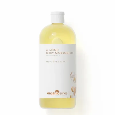 Масло для массажа тела Organic Series Almond с миндальным ароматом, растительная база, 500 мл