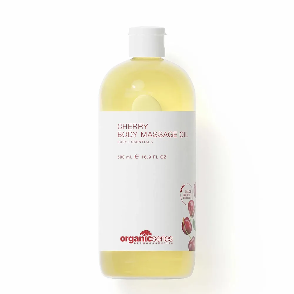 Масло для массажа тела Organic Series Cherry с вишнёвым ароматом, для домашнего массажа, 500 мл