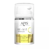 Крем для лица Apis RE-VIT C дневной ревитализирующий с витамином С и SPF 15, от пигментации, 50 мл — фото 1