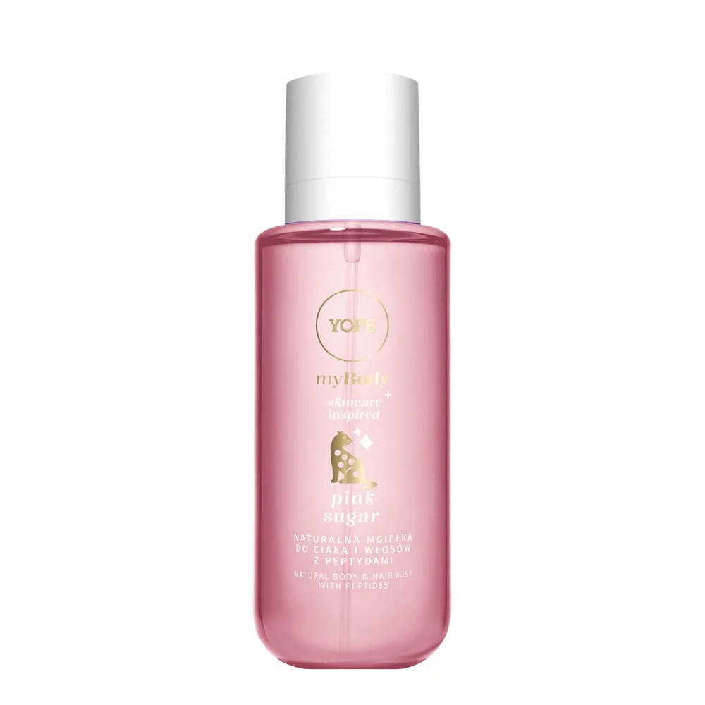 Спрей для тела и волос Yope Pink Sugar натуральный ароматизирующий, сладкий ванильный аромат, 200 мл