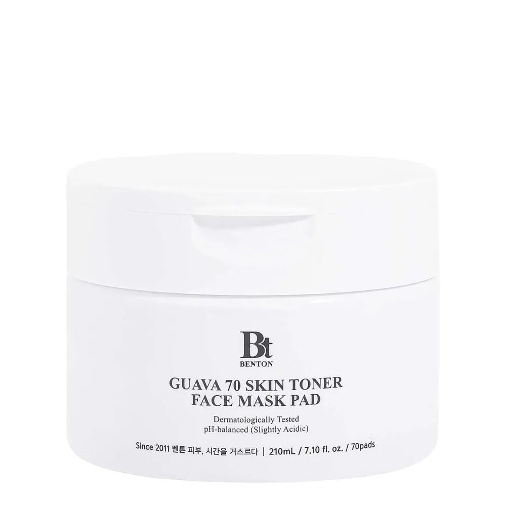 Диски тонизирующие для лица Benton Guava 70 Skin Toner Face Mask Pad увлажняющие, с экстрактом гуавы, 70 шт