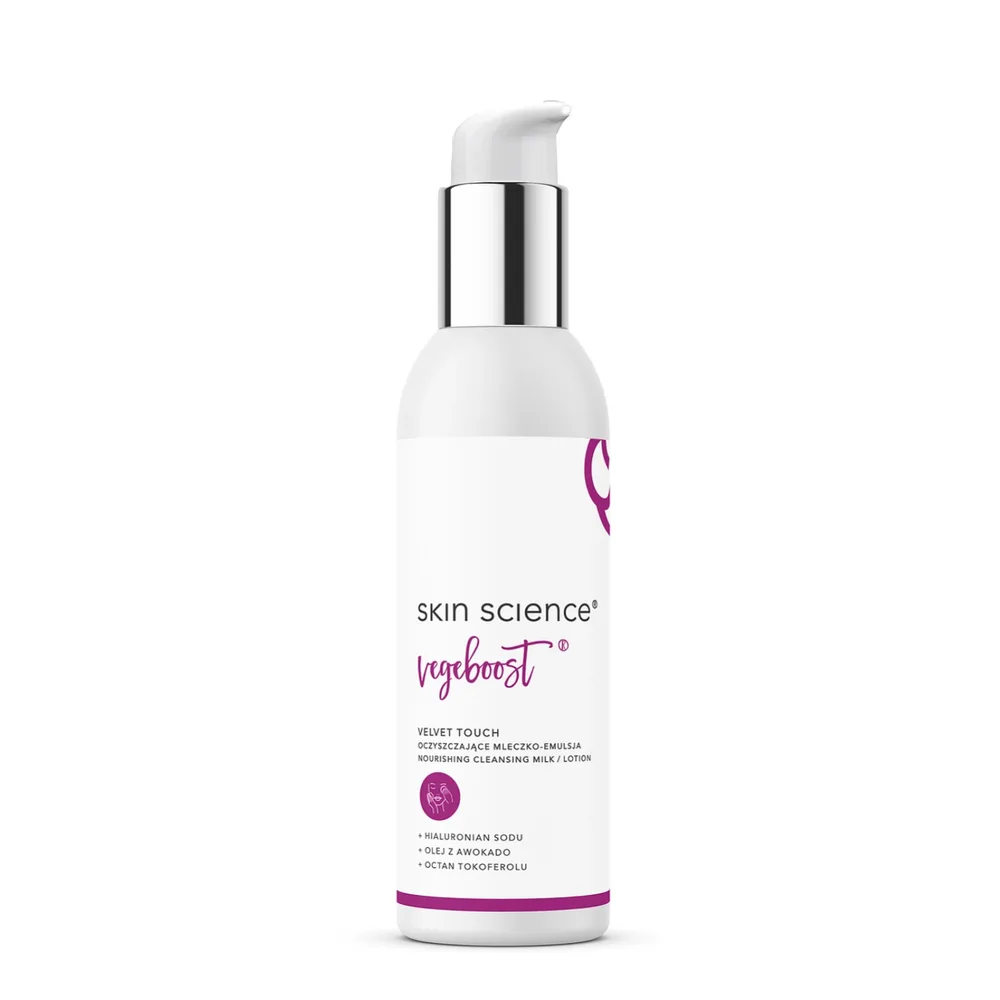 Молочко для умывания Skin Science VegeBoost Velvet Touch с маслом авокадо, для лица и глаз, 100 мл