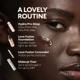 Тональный крем KIKO Milano Love Fusion 24H Moisture Radiant Foundation увлажняющий, средняя плотность, 3.5WR Warm Rose, 30 мл — фото 4