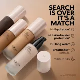 Тональный крем KIKO Milano Love Fusion 24H Moisture Radiant Foundation увлажняющий, сияющий финиш, 2.5WG Warm Gold, 30 мл — фото 6