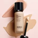 Тональный крем и корректор 2 в 1 KIKO Milano Full Coverage плотное покрытие, матово-сатиновый финиш, оттенок NR0 Neutral Rose, 25 мл — фото 8
