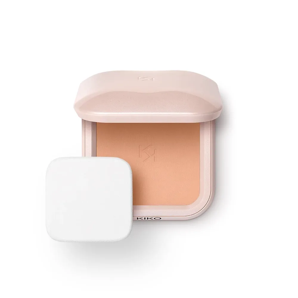 Тональная основа-пудра KIKO Milano Skin Lover Refining Face Powder Foundation увлажняющая матирующая, оттенок 07 Pecan Pie, 10 г