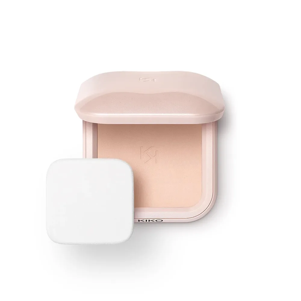 Тональная основа-пудра KIKO Milano Skin Lover Refining Face Powder Foundation увлажняющая лёгкая, оттенок 03 Rosy Milk, 10 г