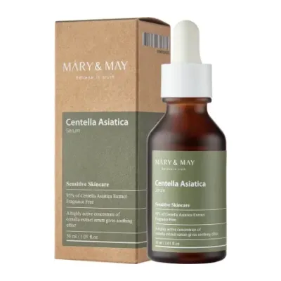 Сыворотка для лица Mary May Centella Asiatica успокаивающая с центеллой азиатской, для проблемной кожи, 30 мл