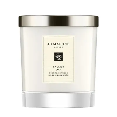 Свеча ароматическая Jo Malone English Oak, пачули и кедр, древесный аромат, 210 г