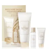 Набор для ухода за лицом I'm from Rice Whip Facial Cleanser Set с экстрактом риса, пенка 150 мл, гель и тоник по 30 мл — фото 1