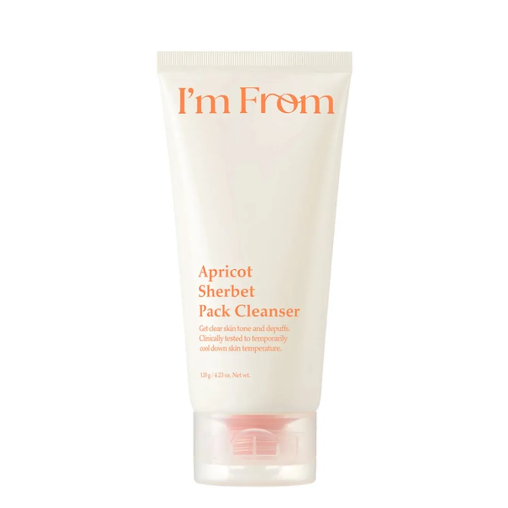 Средство для умывания I'm from Apricot Sherbet Pack Cleanser сорбет очищающий охлаждающий с абрикосом, 120 г
