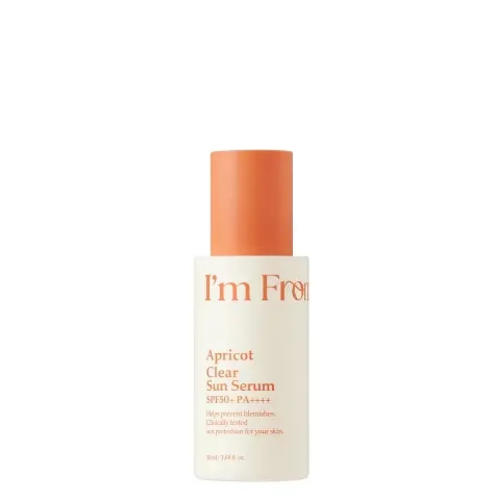 Сыворотка солнцезащитная для лица I'm from Apricot Clear Sun Serum SPF50+ PA++++ с экстрактом абрикоса и ниацинамидом, 50 мл