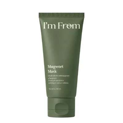 Маска косметическая I'm from Mugwort Mask для лица успокаивающая смываемая с полынью, 70 г