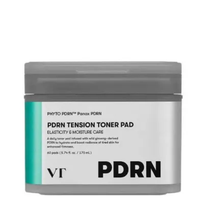 Пэды для лица VT Cosmetics PDRN Tension Toner Pad тонизирующие увлажняющие, для плотности кожи, 60 шт