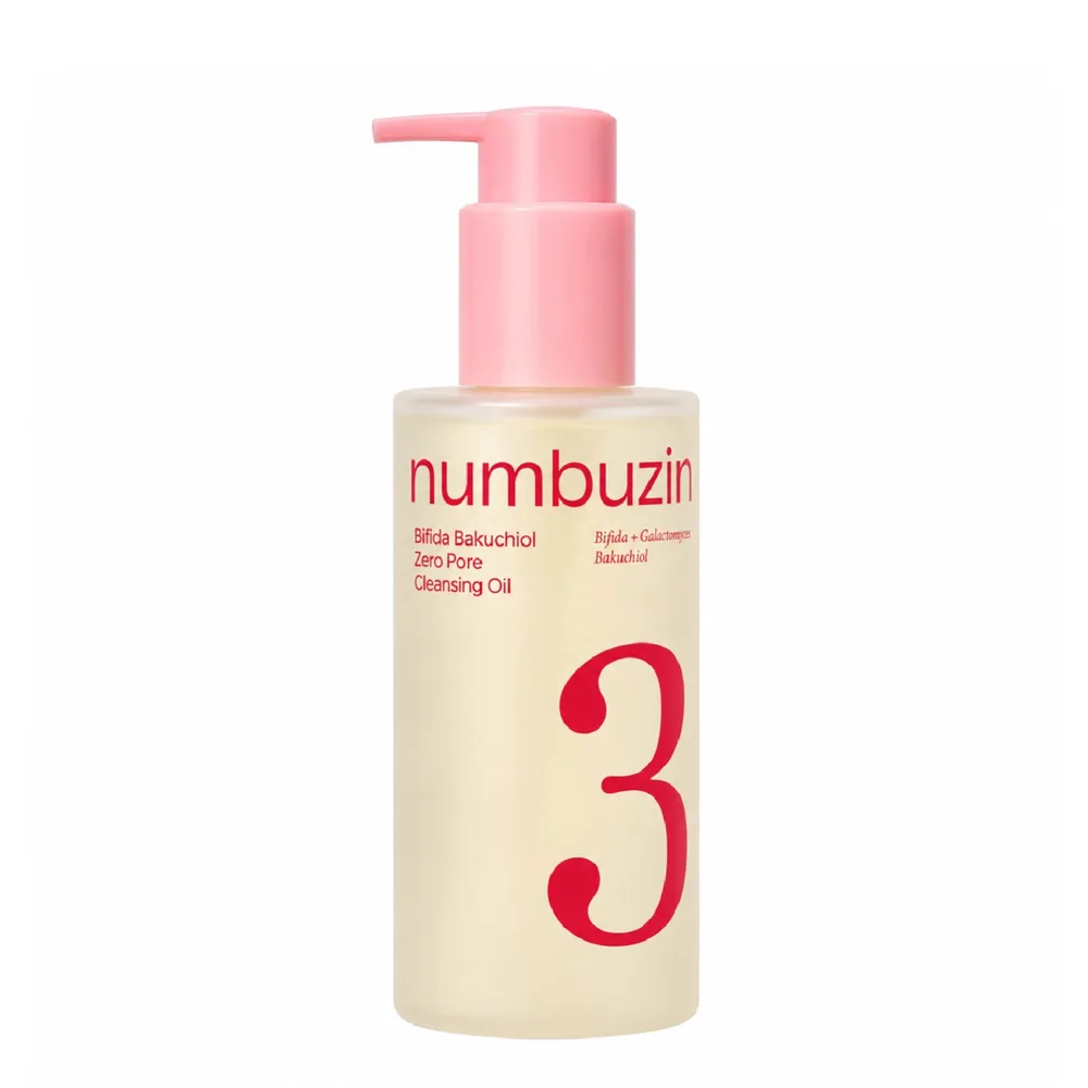 Масло очищающее Numbuzin No.3 Bifida Bakuchiol Zero Pore для снятия макияжа, для пор, 200 мл