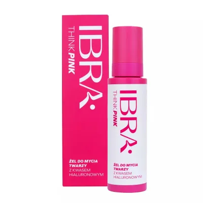 Гель для умывания Ibra Think Pink с гиалуроновой кислотой, мягкое очищение лица, 150 мл
