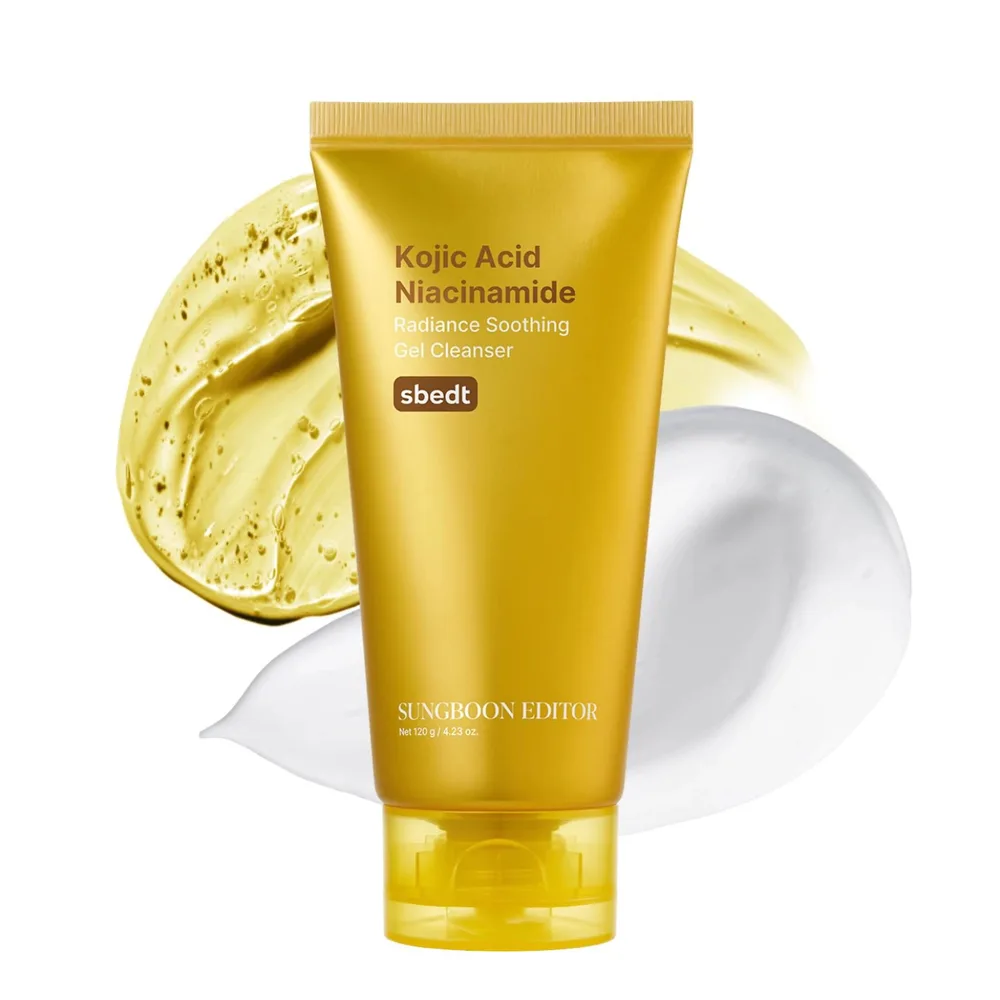Гель для умывания Sungboon Editor Kojic Acid Niacin Radiance с кодзиевой кислотой и ниацинамидом, для тусклой кожи, 120 г