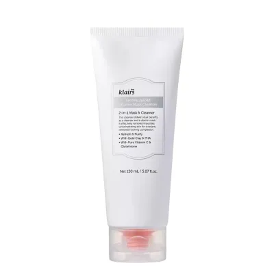 Маска для лица Dear Klairs Freshly Juiced Vitamin Mask Cleanser очищающая витаминная 2 в 1, с глиной, 150 мл