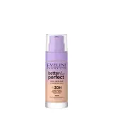 Тональный крем Eveline Cosmetics Better Than Perfect Stay In Place стойкий самофиксирующийся, комфортная текстура, оттенок 03, 30 мл — фото 1