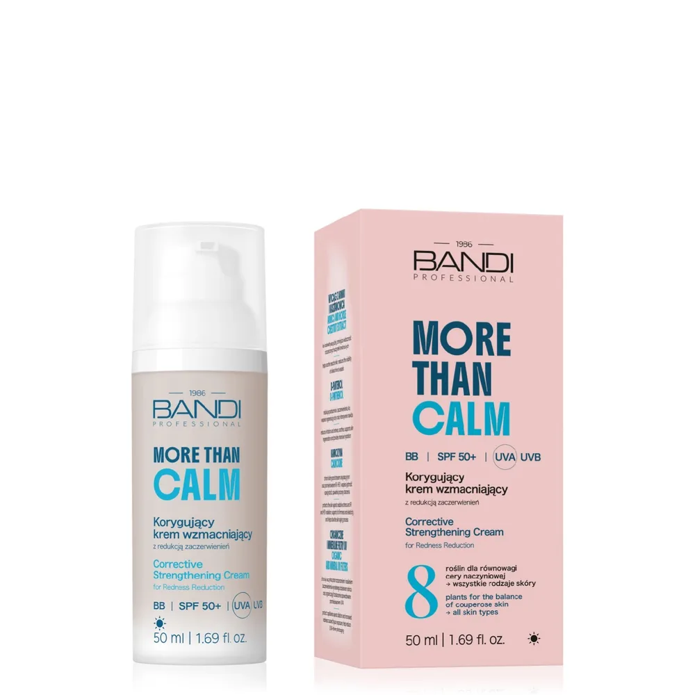 Крем для лица Bandi Professional More than Calm BB SPF 50 корректирующий, против покраснений, 50 мл