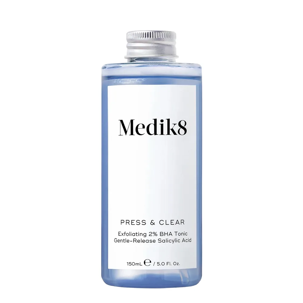 Тоник для лица Medik8 Press & Clear 2% BHA отшелушивающий с салициловой кислотой, сменный блок, 150 мл