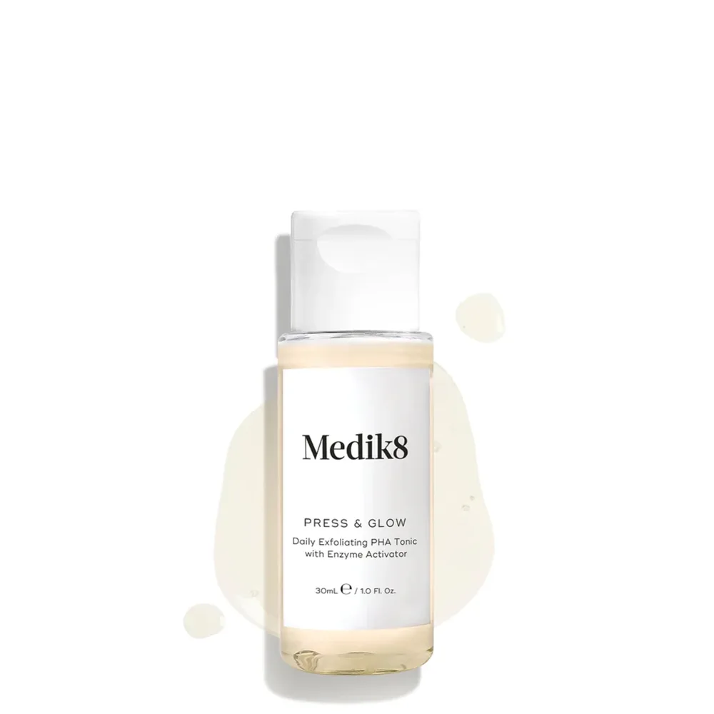 Тоник для лица Medik8 Press and Glow с PHA-кислотой, деликатное отшелушивание, 30 мл