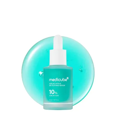 Сыворотка для лица Medicube Azelaic Acid 10 BB Soothing Serum успокаивающая, с азелаиновой кислотой и ниацинамидом, 30 мл
