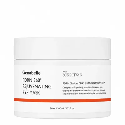 Патчи для глаз Genabelle PDRN 360 Rejuvenating Eye Mask гидрогелевые для верхнего и нижнего века, 70 шт