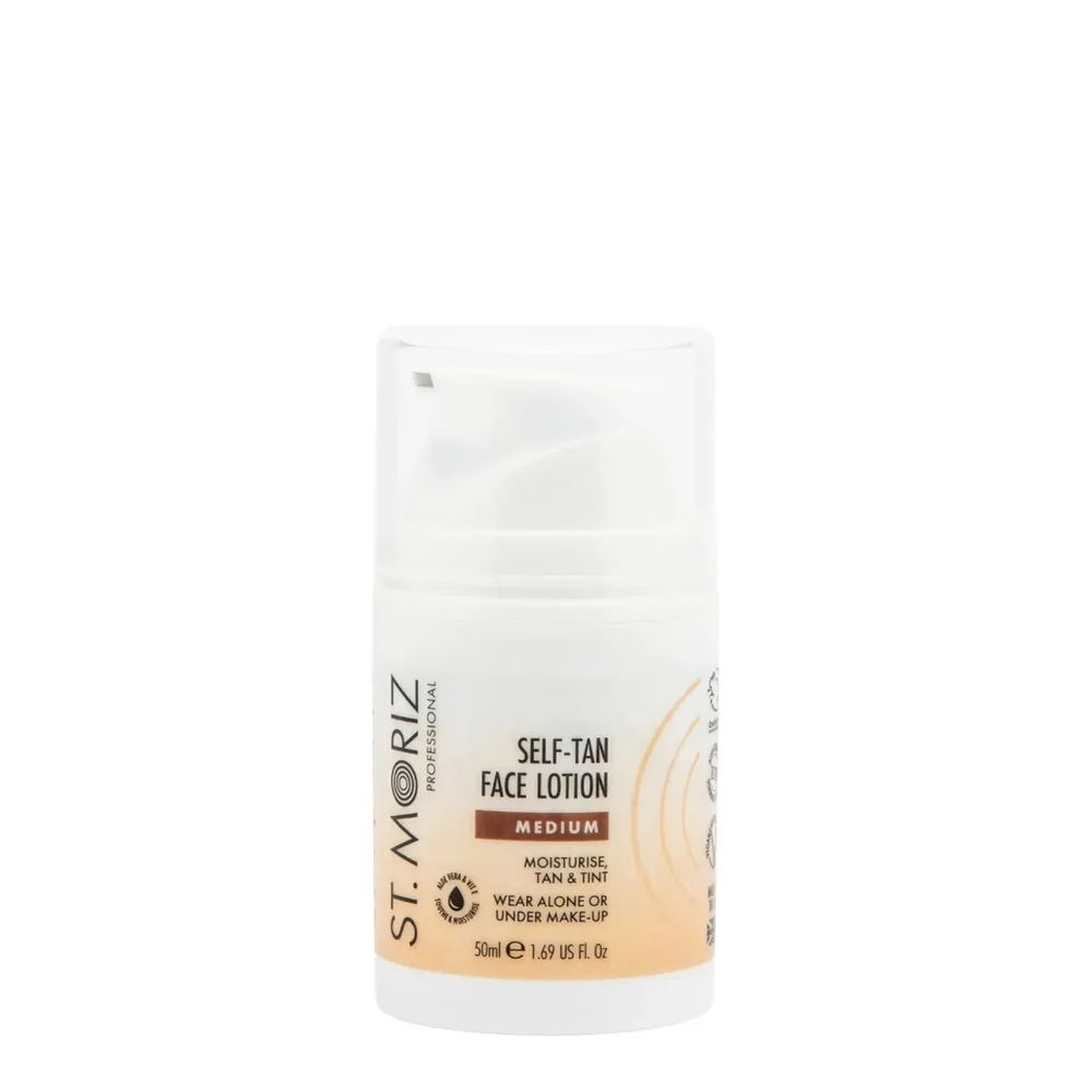 Крем-автозагар для лица St. Moriz Self Tan Face Lotion Medium средний оттенок, увлажняющий, 50 мл