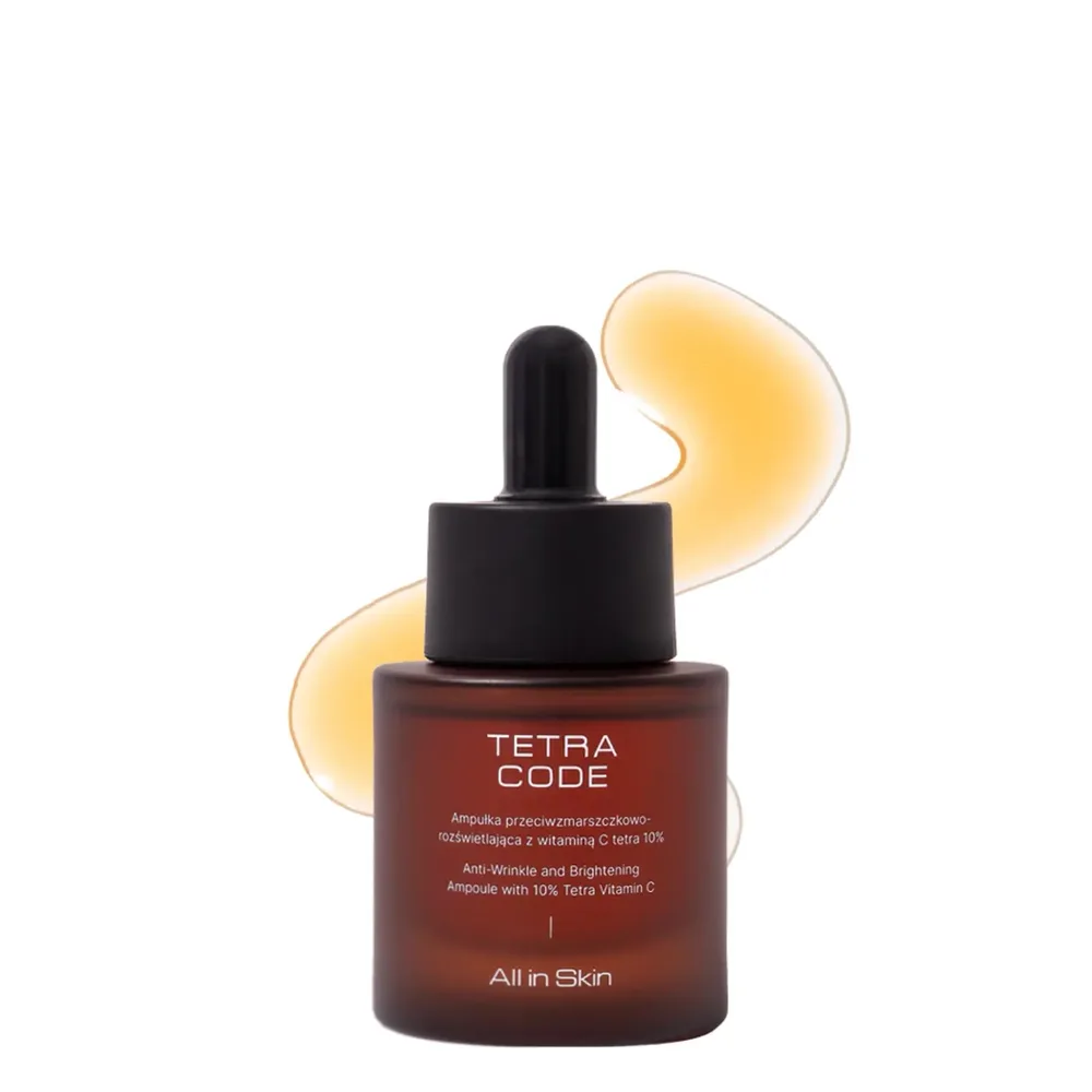 Сыворотка для лица All in Skin TETRA CODE масляная ампула с витамином C Tetra 10%, разглаживающая, 30 мл