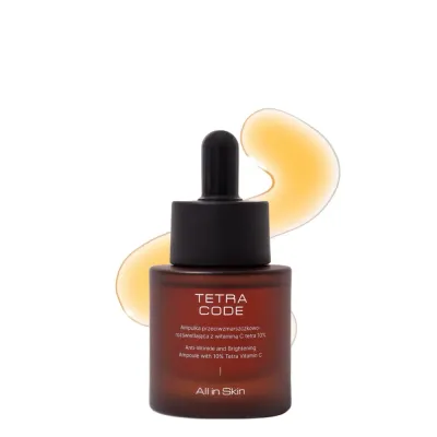 Сыворотка для лица All in Skin TETRA CODE масляная ампула с витамином C Tetra 10%, разглаживающая, 30 мл