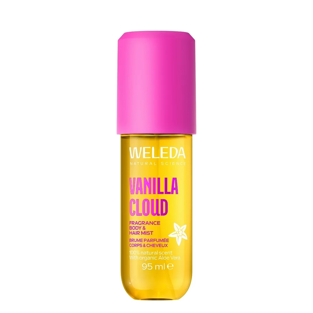 Дымка для тела и волос Weleda Vanilla Cloud ароматическая ванильная, с соком алоэ, 95 мл