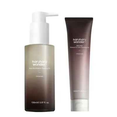Набор для очищения лица Haruharu Wonder Black Rice Double Cleansing Duo гидрофильное масло 150 мл и гель для умывания 100 мл
