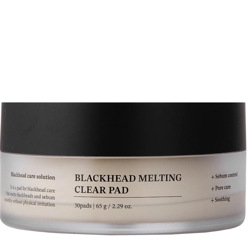 Пэды для лица Sungboon Editor Blackhead Melting Clear Pad против черных точек, очищение пор, 30 шт