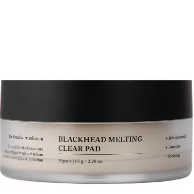 Пэды для лица Sungboon Editor Blackhead Melting Clear Pad против черных точек, очищение пор, 30 шт