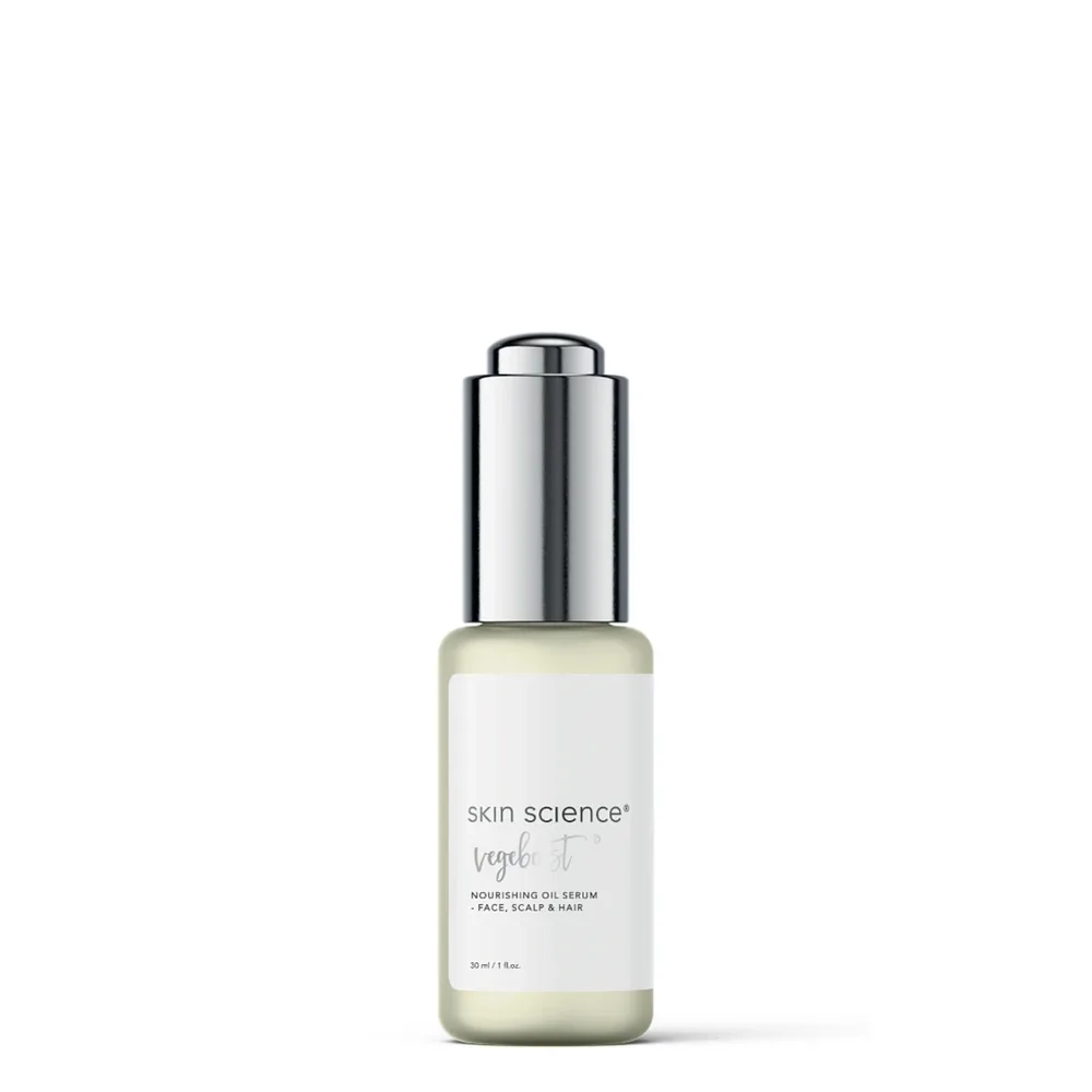 Сыворотка масляная Skin Science VegeBoost для лица, кожи головы и волос питательная, с маслом виноградной косточки, 30 г