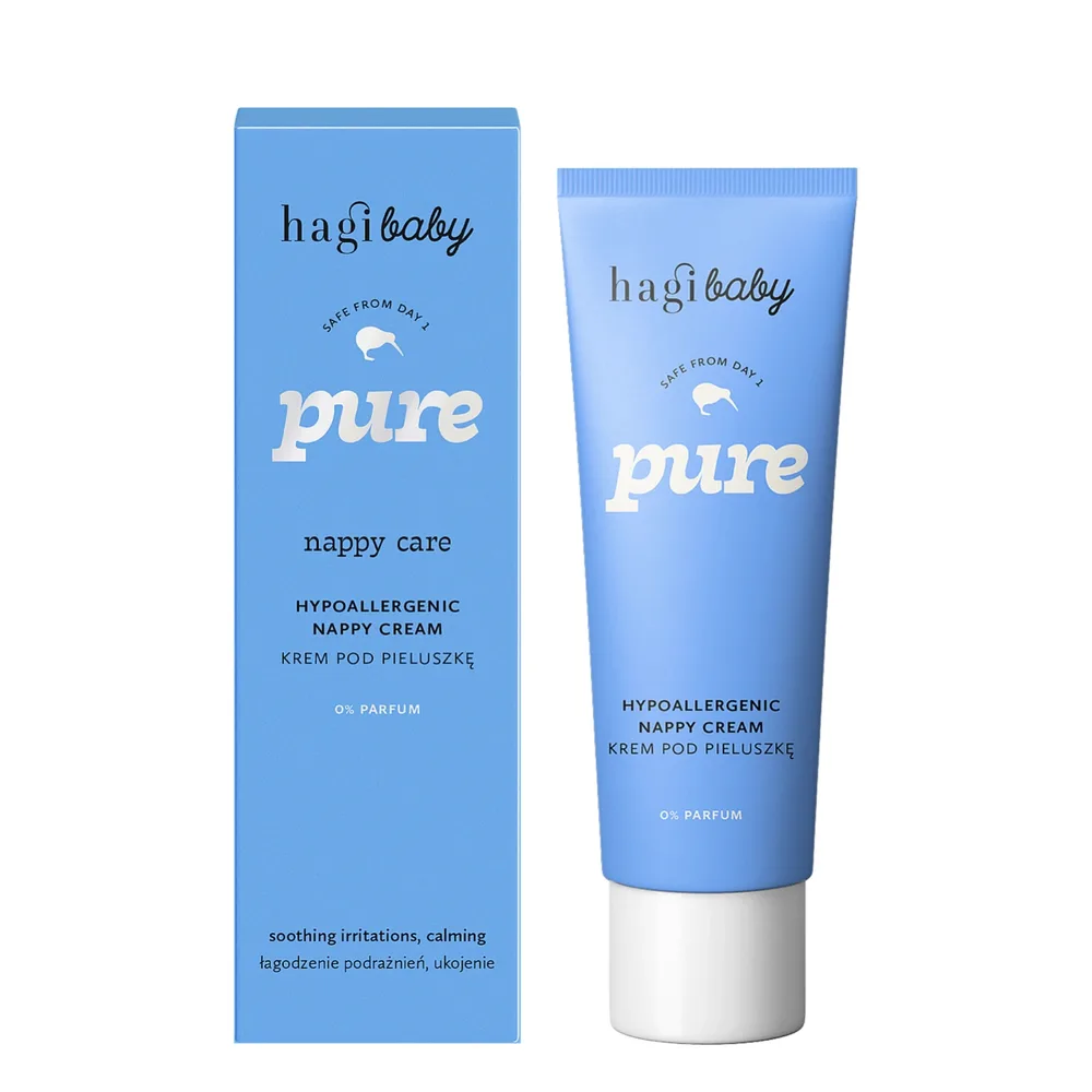 Крем под подгузник Hagi Baby Pure детский гипоаллергенный, защитный, с пантенолом, 75 мл