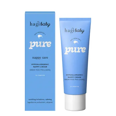 Крем под подгузник Hagi Baby Pure детский гипоаллергенный, защитный, с пантенолом, 75 мл
