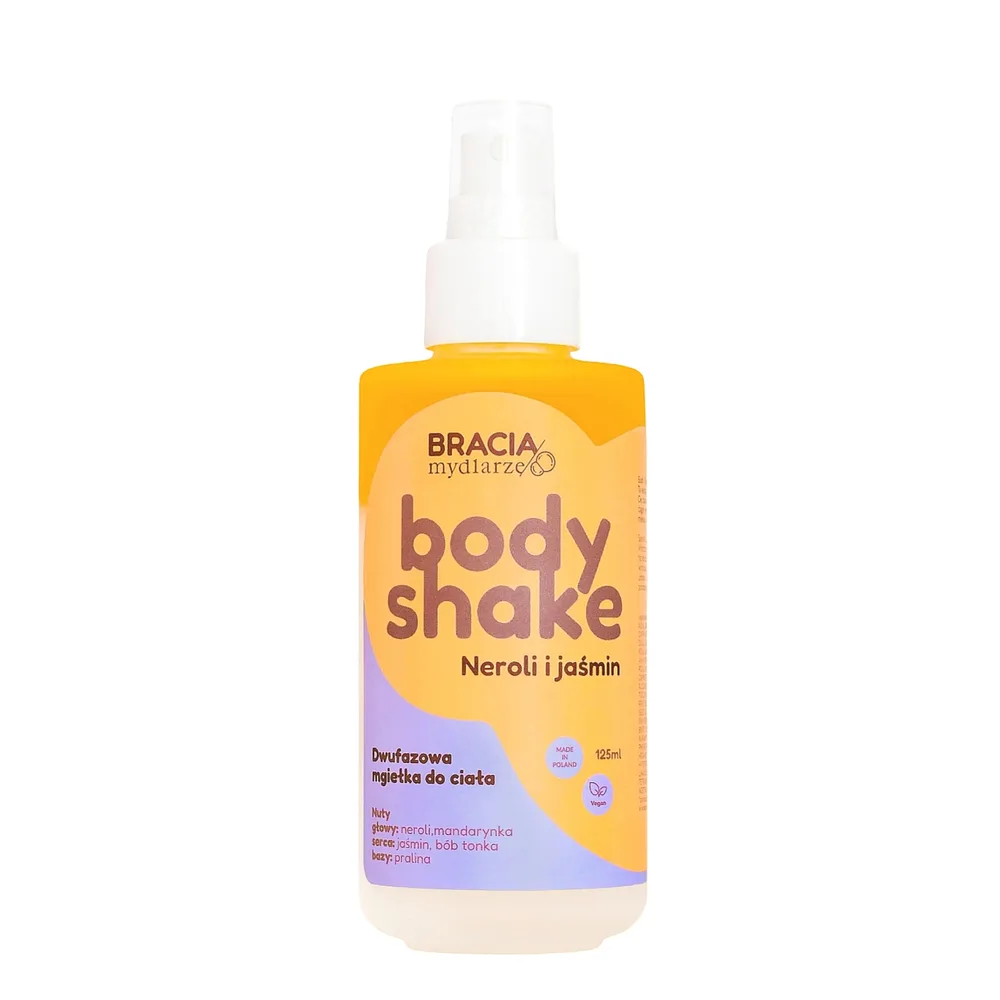 Мист для тела Bracia Mydlarze Body Shake нероли и жасмин, двухфазный увлажняющий, 125 мл