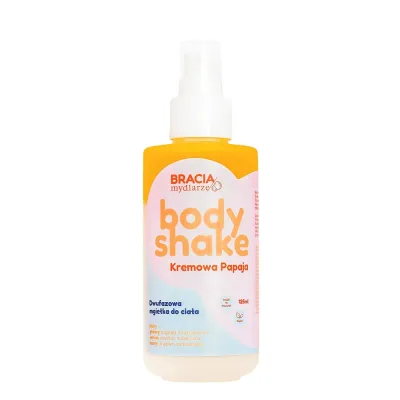 Мист для тела Bracia Mydlarze Body Shake кремовая папайя, двухфазный увлажняющий, 125 мл