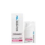 Крем для лица ночной Solverx Sensitive Skin с церамидами, для чувствительной сухой кожи, 50 мл — фото 1