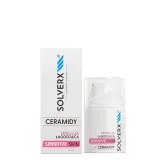 Крем-эмульсия для лица Solverx Sensitive Skin успокаивающая с церамидами, для чувствительной кожи, 50 мл — фото 1